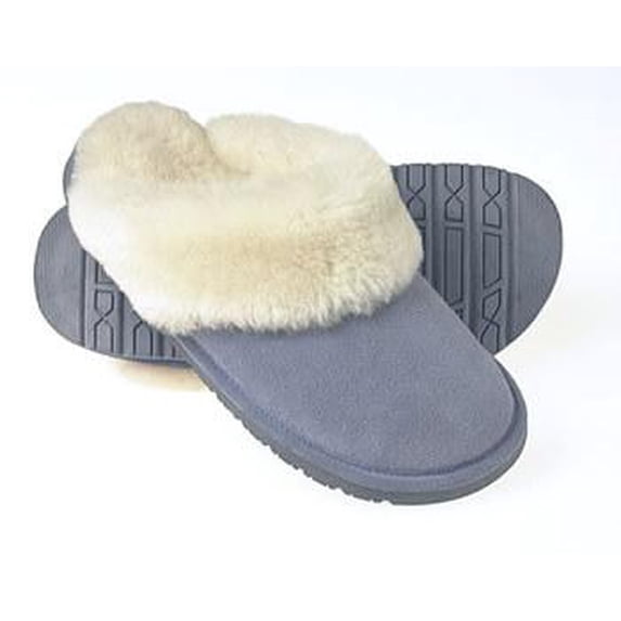 Tamarac by Slippers International Womens Scuff Shearling Slipper BLUE / 11
