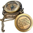 thumbnail image 4 of NauticalMart Brass Compass Religious Gifts for Men God My Lord Guide Me, Baptism Gift for Teenage, Christian First Communion Gift for Boys, Missionary, Birthday, 4 of 7