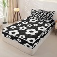thumbnail image 2 of Homewish Kids Soccer Sport Zipper Full Size Comforter Sets with Fitted Sheet and 2 Pillowcases,Boys Football Ball Games Zipper Bedding Set,Black Reversible,4-Piece, 2 of 7