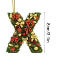 thumbnail image 1 of Christmas Tree Ornaments 2D Acrylic Monogram Pendants With Santa Hat 26 Letters For DIY Crafts And Home Decor, 1 of 5