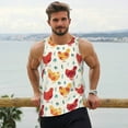 thumbnail image 6 of Goofa Flower Chicken Pattern Men's Workout Tank Top Slim-Fit Tank Quick Dry Fit Muscle Tank Top Beach Tank Top Bodybuilding Sleeveless T Shirt-4X-Large, 6 of 7