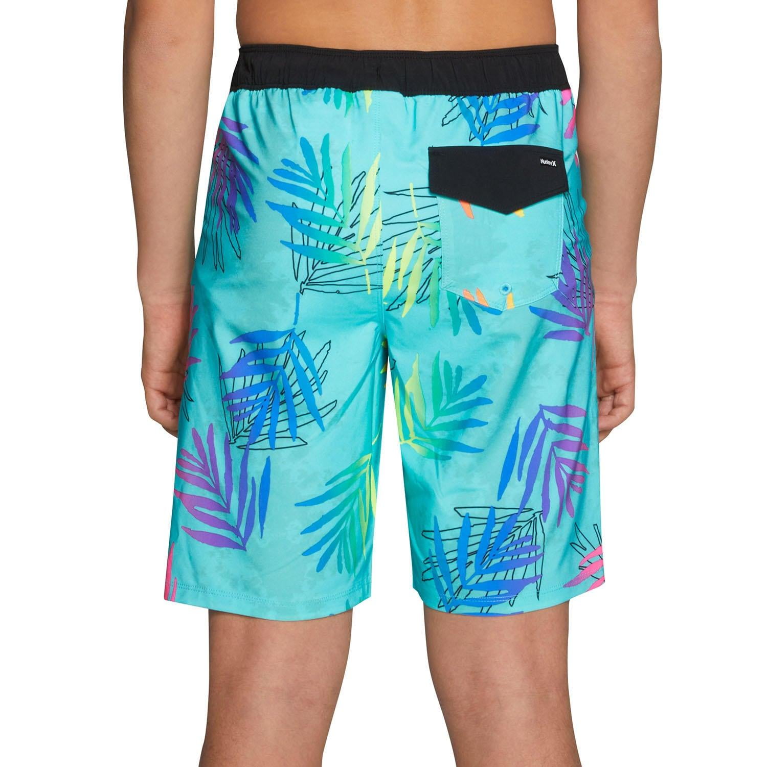 Hurley Youth Boys' Swim Trunk with Liner, Leg Opening, 4-Way Hurley Youth Boys' Swim Trunk with Liner, Leg Opening, 4-Way