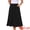 Black, variant on DARING DIVA Women's Flowy High Waist A-Line Midi with Pockets Skirt Small White