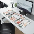 thumbnail image 2 of Long Mouse Pads for Desk,Christmas Tree and House Pattern Desk Mats on Top Of Desks, Desk Mouse Pad Extra Large with 3mm Non-Slip Base and Stitched Edge for Gaming,Office,Work,Home 31.5x11.8in, 2 of 5