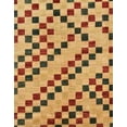 thumbnail image 1 of Ahgly Company Indoor Rectangle Abstract Orange Checkered Area Rugs, 2' x 4', 1 of 6