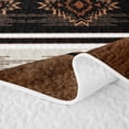 thumbnail image 5 of Homewish Bohemian Farm Cow Print Quilt Full,Boho Tribal Themed Full Bedspread Sets,Brown Cream,3-Piece, 5 of 7