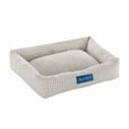 thumbnail image 3 of Sam's Pets Arlo® Small Brown Bolster Plaid Dog Bed, 3 of 5