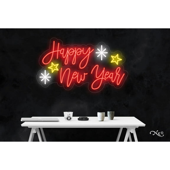Happy New Year-LED Neon Sign Made in USA