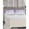 thumbnail image 5 of Purple Eucalyptus Pillow Covers King Size, Botanical Plant Rustic Branch Floral Soft Bed Throw Pillowcases Breathable Cooling Long Lumbar Body Pillow Sham Cover for Bed Sofa 20''x40'', 5 of 7