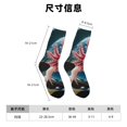 thumbnail image 3 of Fotbe Bubbles Axolotl Fantasy Calcetas Largas con Estampado para Hombre y Mujer – Calcetas de Compresión Transpirables y Elásticas, Viajar y Uso Diario Talla 5-11, 3 of 6