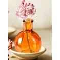 thumbnail image 3 of Serene Spaces Living Small Amber Glass Ball Bud Vase - for Weddings, Events, Parties, Floral Centerpieces for Home Decor, Small, Pack of 6, 3 of 6
