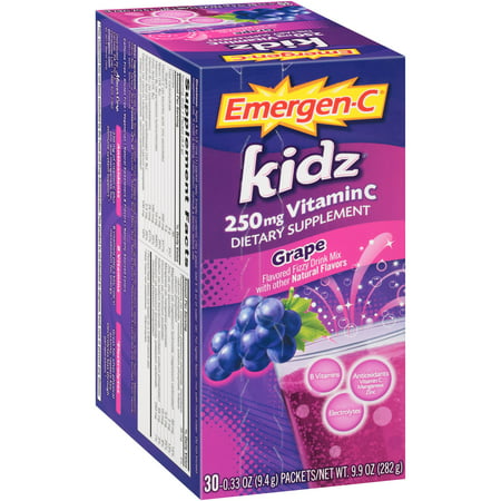 ® Kidz® raisin Vitamine C 250mg Complément alimentaire Drink Mix 30 à 033 onces. Packets
