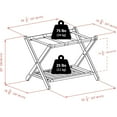 thumbnail image 6 of Winsome Reese Luggage Rack with Shelf, Espresso Finish, 6 of 9