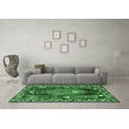 thumbnail image 3 of Ahgly Company Indoor Square Medallion Emerald Green Traditional Area Rugs, 6' Square, 3 of 4