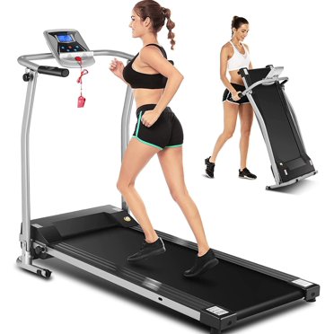 Goplus 1100W Folding Treadmill Electric Support Motorized Power Running ...