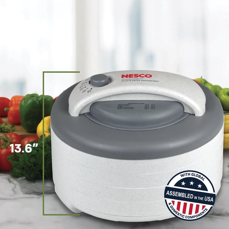 NESCO, Food Dehydrator, FD-61WHCK, 6 Tray 500W with Jerky Gun