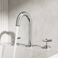 thumbnail image 4 of VIGO Jewel 9 in. H 2-Handle High-Arc Widespread Bathroom Faucet with Cross Handles in Chrome-VG01308CH, 4 of 13