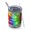 Red and Yellow Tie Dye Pattern, variant on Red and Yellow Tie Dye Pattern Wide Mouth Tumbler, Vacuum Insulated Vacuum Insulated Drink Tumbler 304 Stainless Steel Inner Liner Gifts Ideas for Birthday Holiday Party