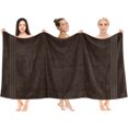 thumbnail image 5 of Dan River Bath Sheet 2 pack 35x70 in Quick Drying Oversized Soft Absorbent Cotton Towel - Brown, 5 of 7