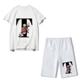 thumbnail image 4 of ibuvkizy Two Piece Sets for Women,Summer Casual Outfit Sets,Women Jogger Outfit Plus Size,Women's Fashion Sexy Summer Two-piece Loose Casual T-shirt Shorts Hot Pants Set,Womens Clothing, 4 of 4