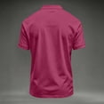 thumbnail image 4 of Trgacdwlo Polo Shirts for Men Collared Button Mens Short Sleeve Shirt Quick Dry Summer Sun Protection Golf Polo Shirts for Men Deep Red M, 4 of 6