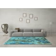 thumbnail image 3 of Ahgly Company Indoor Rectangle Oriental Light Blue Industrial Area Rugs, 8' x 10', 3 of 4