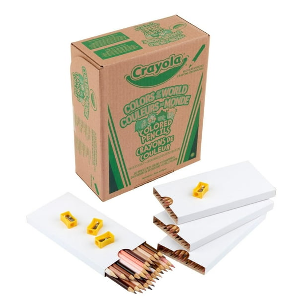 Lápices de colores Crayola Colors of the World Skin Tone 240 unidades