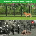 thumbnail image 5 of Garden Fence 45ft(L)×40in(H) No Dig Fence Panels with Gate Fencing for Yard Animal Barrier Decorative Garden Fencing for Backyard Patio Garden Fences and Borders for Dogs, 5 of 9