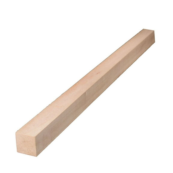 Alexandria Moulding 02801-R0036C1 1 x 36 in. Thunderbird Forest Poplar Dowels Square Hardwood  Natural - pack of 4