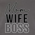 thumbnail image 5 of Wild Bobby, Mom Wife Boss Mother's Day Womens Slim Fit Junior Tee, Dark Grey, X-Large, 5 of 6