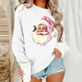 thumbnail image 2 of Santa Claus Sweatshirt for Women Crewneck Christmas Printed Pullover Top Winter Long Sleeve Sweaters Loose Plus Size Blouses Tops, 2 of 6