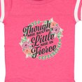 thumbnail image 4 of Inktastic Though She Be but Little She is Fierce with Flower Circle Illustration Girls Baby Bodysuit, 4 of 5