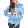 thumbnail image 2 of Women Men Christmas Sweater, Cute 3D Dinosaur/Elk/Shark Long Sleeve Knit Pullover, 2 of 9