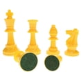 thumbnail image 2 of WE Games Color Bright Chess Pieces Half Set - Includes 17 Pieces in Yellow, 2 of 8