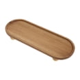 thumbnail image 1 of Bandeja elevadora de madera, plato organizador reutilizable de estilo rústico para joyas Óvalo largo, 1 of 9