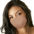 thumbnail image 2 of DALIX Skin Tone Face Mask 3 Layer Filter Pocket Nose Piece Almond - S-M (3-Pack), 2 of 7