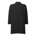 thumbnail image 4 of DuoJiaJ Women's Long Sleeve Button Down Abaya Casual Shirts Dubai Outfits Women's Oversized Shirts Black S, 4 of 4