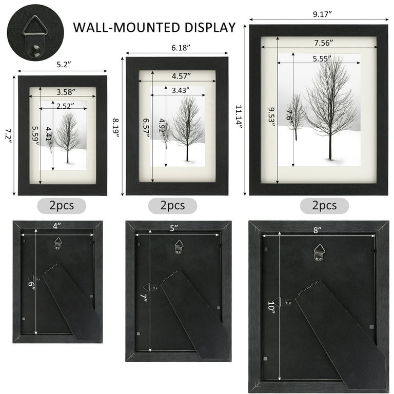 Multi Picture Frames Set Black 8x10, Four 4x6, Four 5x7 - Bed Bath & Beyond  - 33044637