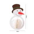 thumbnail image 3 of Fiudx Adorno Navideño Colgante, Diseño de Papá Noel, Alce y Muñeco de Nieve, Decoración para Fiestas, Uso Interior y Exterior, Versátil, Fácil Instalación, 35 X 29 Cm, 42 X 22 Cm, 38 X 22 Cm, 3 of 6