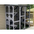 thumbnail image 6 of MEDEHOO Catio Outdoor Cat Enclosure Large Walk in Window Cat House for Mulitiple Cats with 7 Platforms and 2 Resting Box,Asphalt Roof,70 inch, 6 of 10