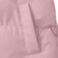 thumbnail image 6 of Women's Fleece Lined Cotton Jacket, Thickened Warm Solid Color Padded Coat, Soft Plush Inner Layer Winter Outerwear, Casual Zip Up Jacket for Women, Comfortable Daily Wear Fall and Winter Coat Pink, 6 of 9