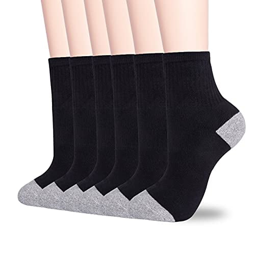 3/6 pairs Mens No Show Trainer Socks Invisible Non Slip Athletic Cotton Ankle Crew Socks