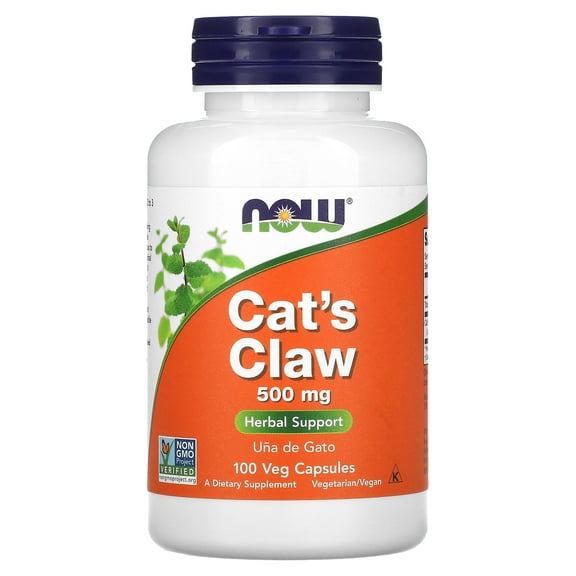 NOW Foods Supplament, Cat's Claw 500 mg, 100 Vegetarin Caps