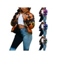 thumbnail image 3 of Seyurigaoka Women’s Juniors Fashion Camouflage Zipper Open Long Sleeve Down Jacket, 3 of 4