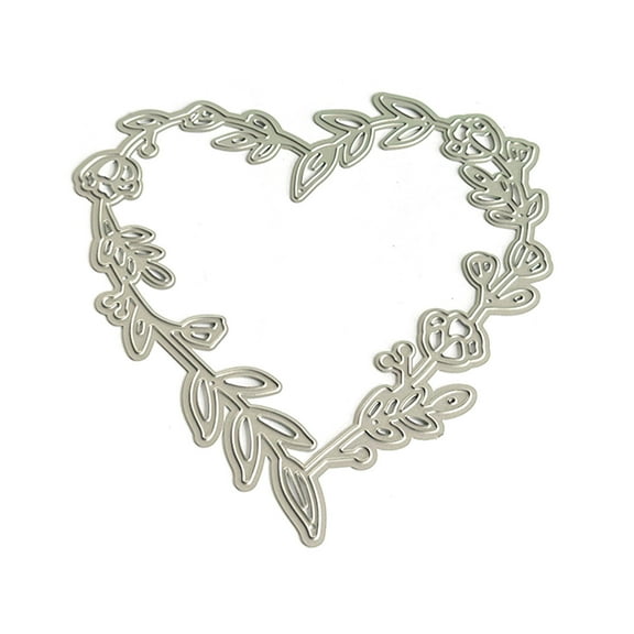 Heart Wreath Cutting Dies Carbon Steel Die Cut Templates Wreath Metal Embossing Stencils for Scrapbooking Art Craft