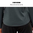 thumbnail image 4 of TFixol Camisas de entrenamiento para mujer sueltas de secado rápido con cuello en V elástico, 4 of 8