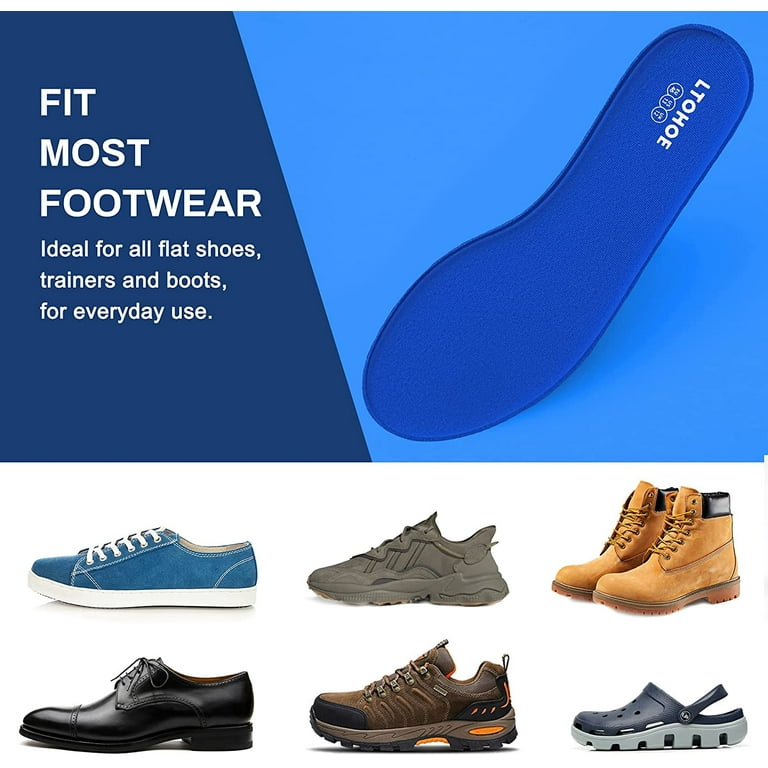 LTOHOE Memory Foam Insoles for Men, Replacement Shoe Inserts for