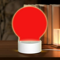 Daiia Red Pattern Acrylic Night Light, LED Touch Light, Bedroom Night Light, Soft Glowing Lamp Perfect Gift for Mother's Day, Birthday, or Christmas