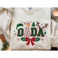 thumbnail image 2 of EMBROIDERED Mama Papa Dada Christmas Sweatshirt, Holiday Family Shirts, Matching Xmas Crewneck, Cozy Christmas Outfit, Mom Dad Xmas Matching, 2 of 5