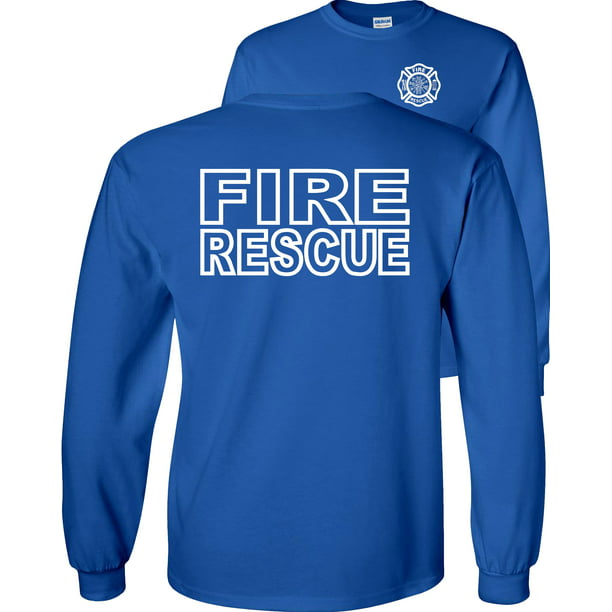 Fair Game - Fire Rescue Long Sleeve T-Shirt Fire Department Duty ...